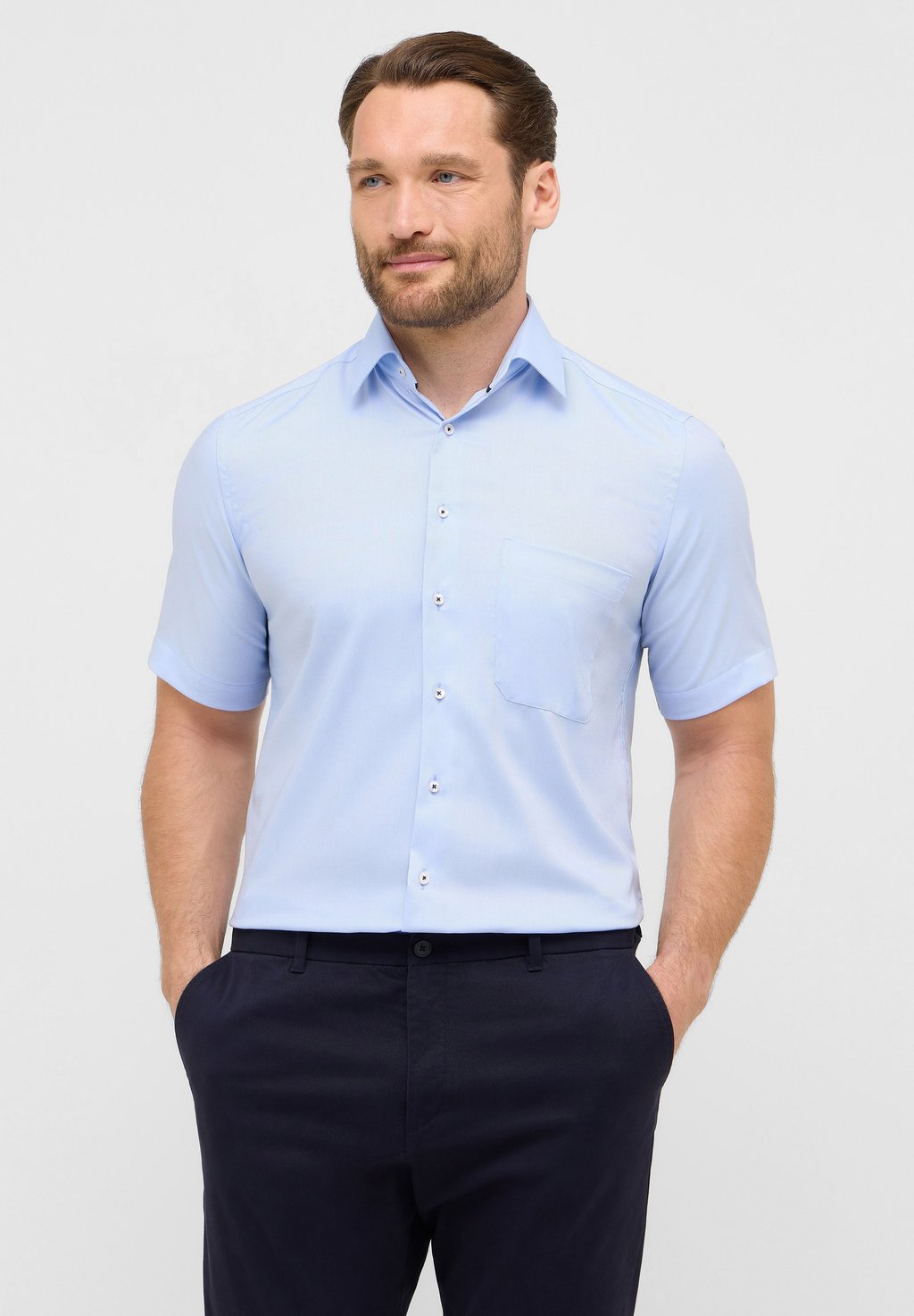 

Рубашка COMFORT FIT Eterna, светло-голубой