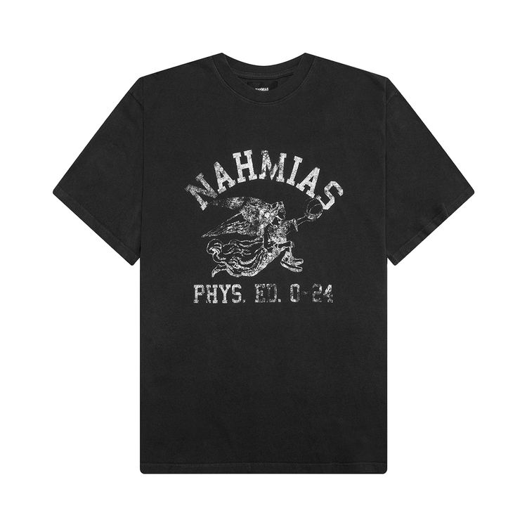 

Футболка Nahmias Phys. Ed. Boxy T-Shirt 'Off Black Jersey', черный
