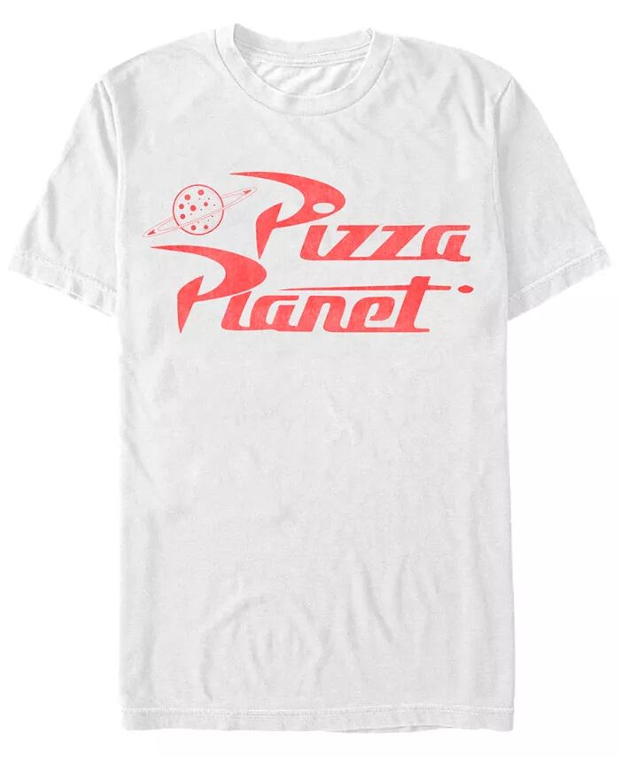 

Мужская футболка Pizza Planet с коротким рукавом и круглым вырезом Fifth Sun, белый