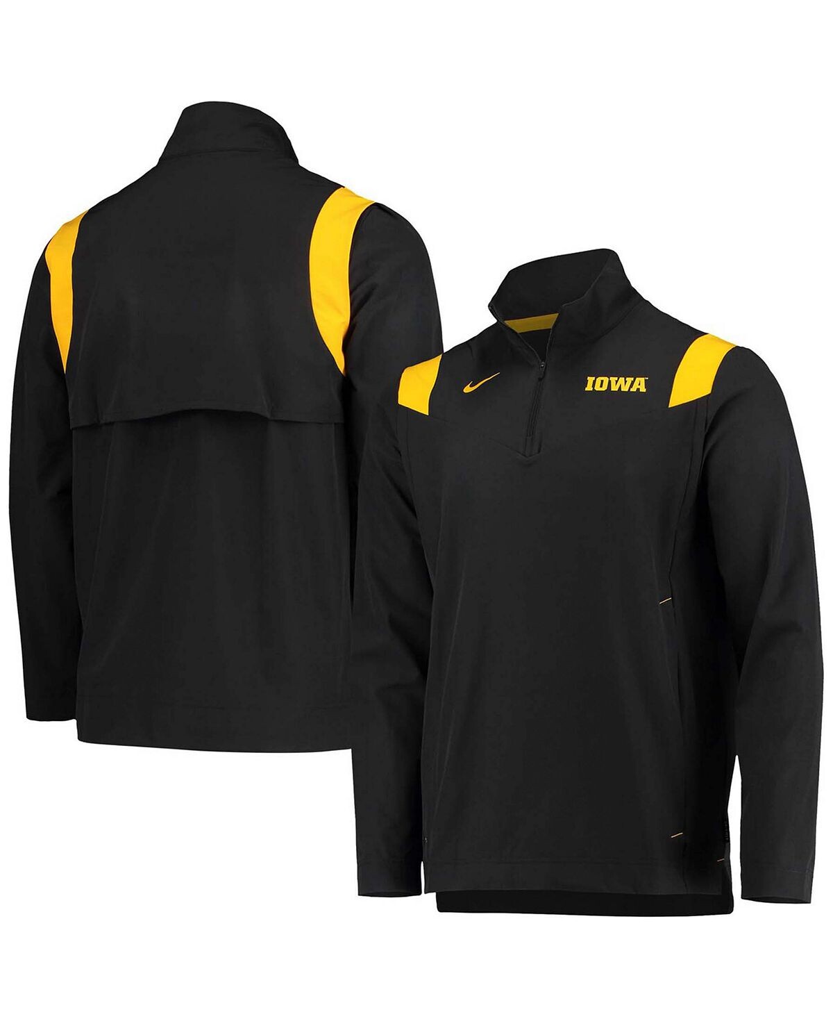 

Мужская черная куртка Iowa Hawkeyes 2021 Team Coach с молнией до четверти Nike, Черный, Мужская черная куртка Iowa Hawkeyes 2021 Team Coach с молнией до четверти Nike