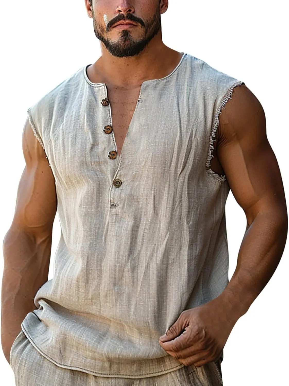 

Мужская футболка-майка Vintage с V-образным вырезом