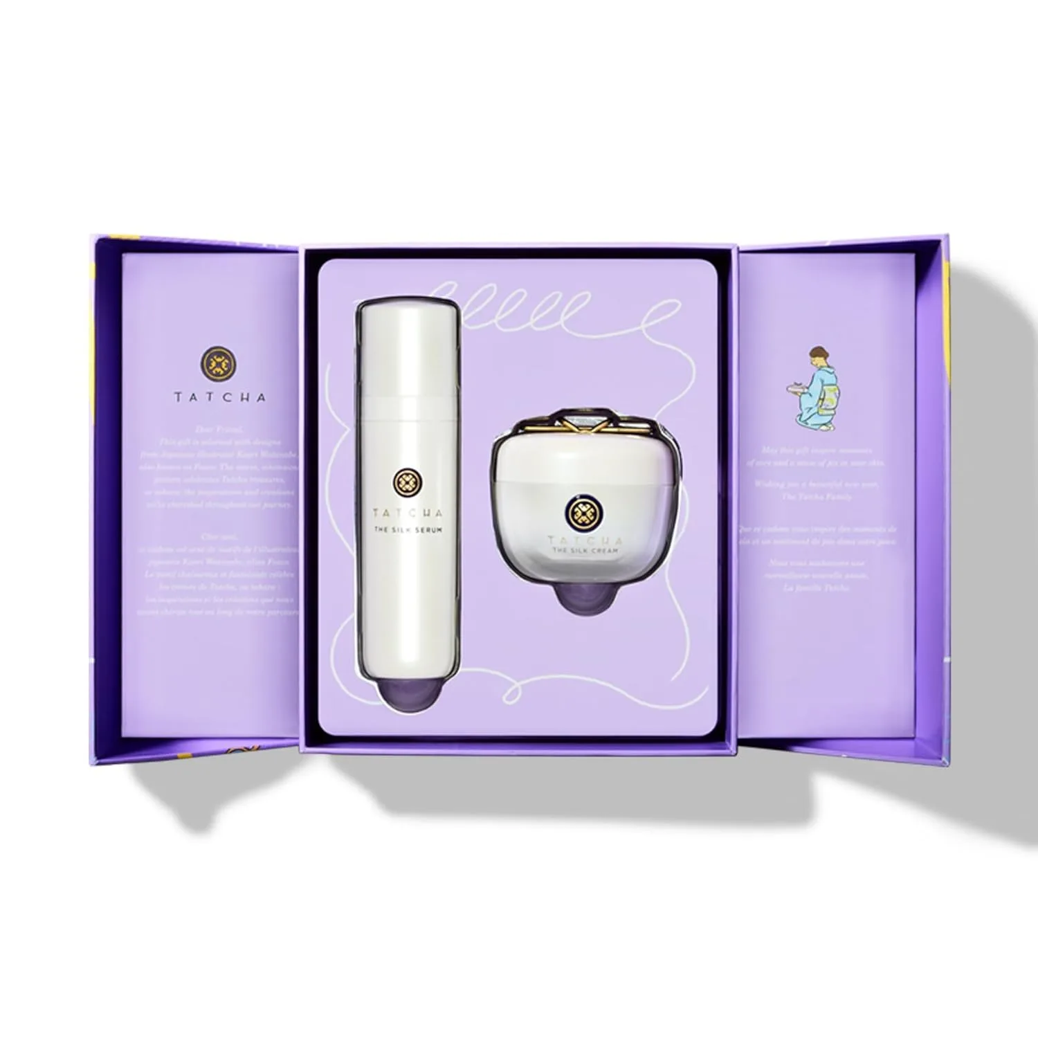 Набор для укрепления кожи TATCHA The Silk Firming Set | Подарочный набор - сыворотка Silk Serum и крем Silk Cream — фото 2