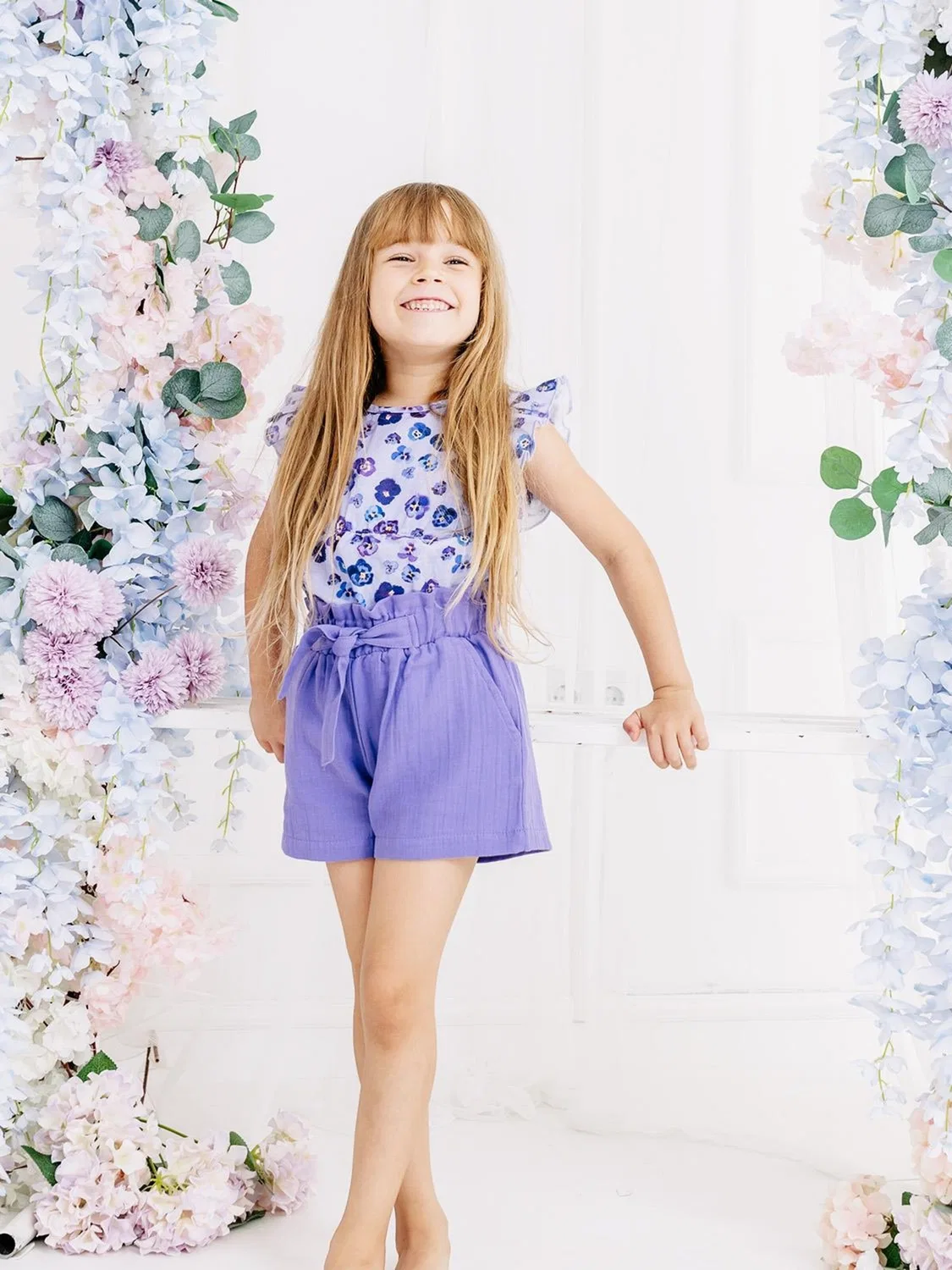 Обычные брюки 'Walkiddy - Royal Lavender Shorts' Walkiddy, Lilac — фото 3