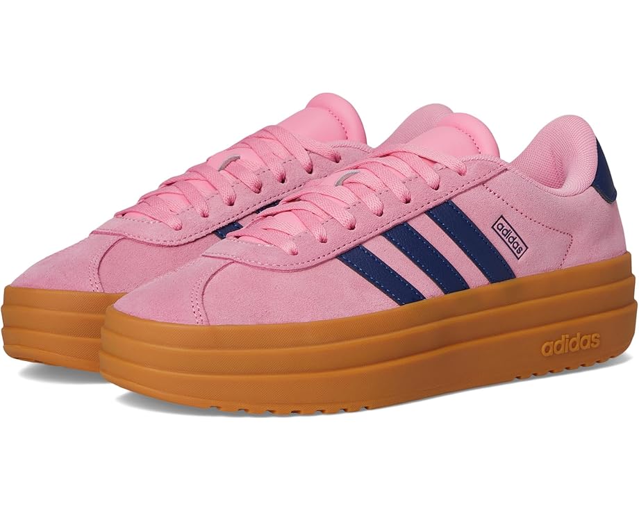 Кроссовки adidas Kids VL Court Bold Shoes, цвет Bliss Pink/Dark Blue/Gold Metallic