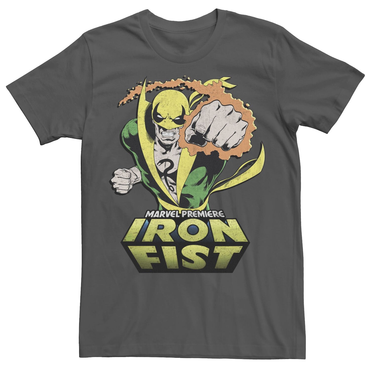 

Мужская футболка Iron Fist Punch Marvel