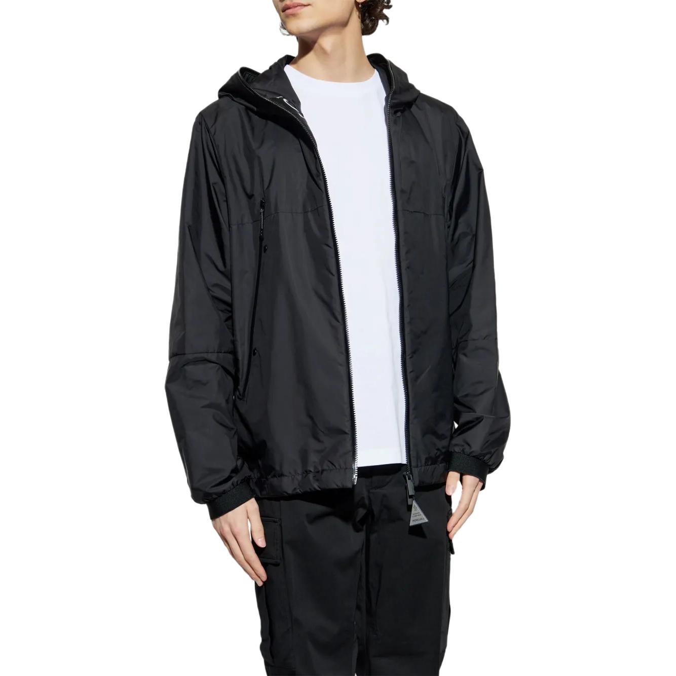 Moncler Застегивающаяся на молнию толстовка с капюшоном, Black — фото 4
