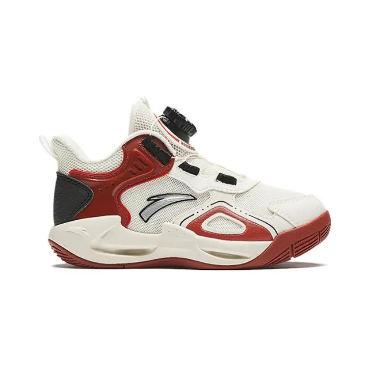 Детские баскетбольные кроссовки PS Low-top Ivory White / Mauve Anta Kids, красный — фото 2