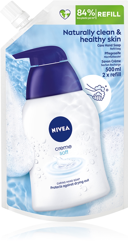 

Сменная упаковка жидкого мыла Creme Soft Nivea, 500 мл