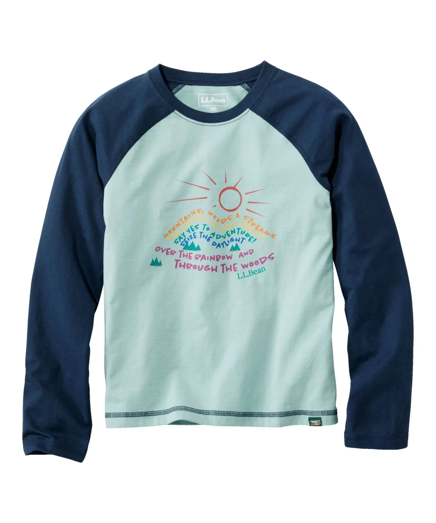 Детская футболка L.L.Bean Organic Baseball Tee