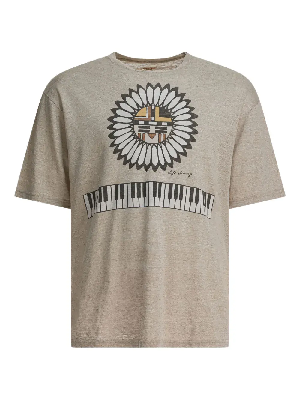 

Футболка с графическим принтом Kapital, нейтральный