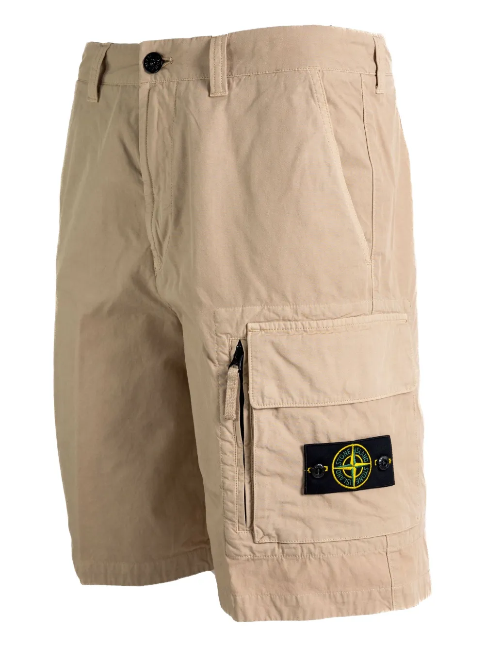 Шорты карго с карманами Stone Island, нейтральный — фото 3