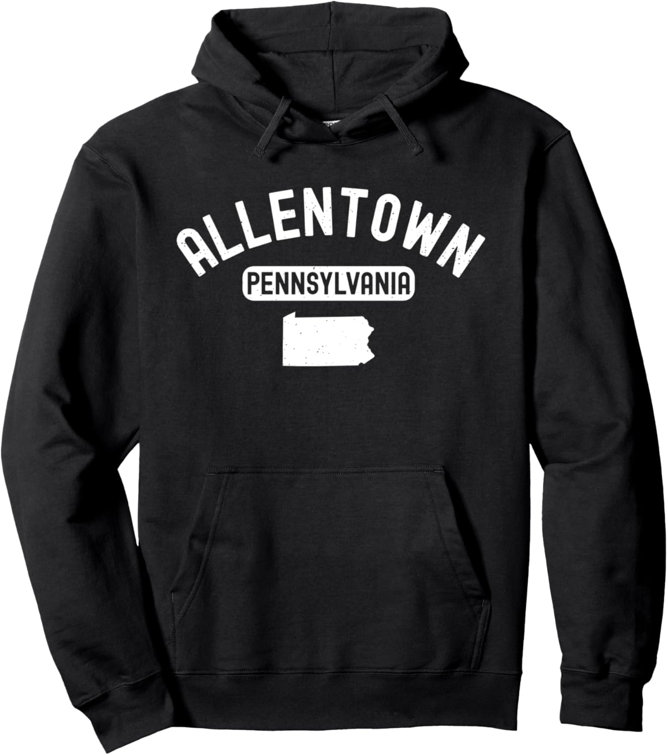 

Худи Allentown Pennsylvania Steel Pittsburgh City Retro 610 Area Pennsylvania City Apparel Co, черный