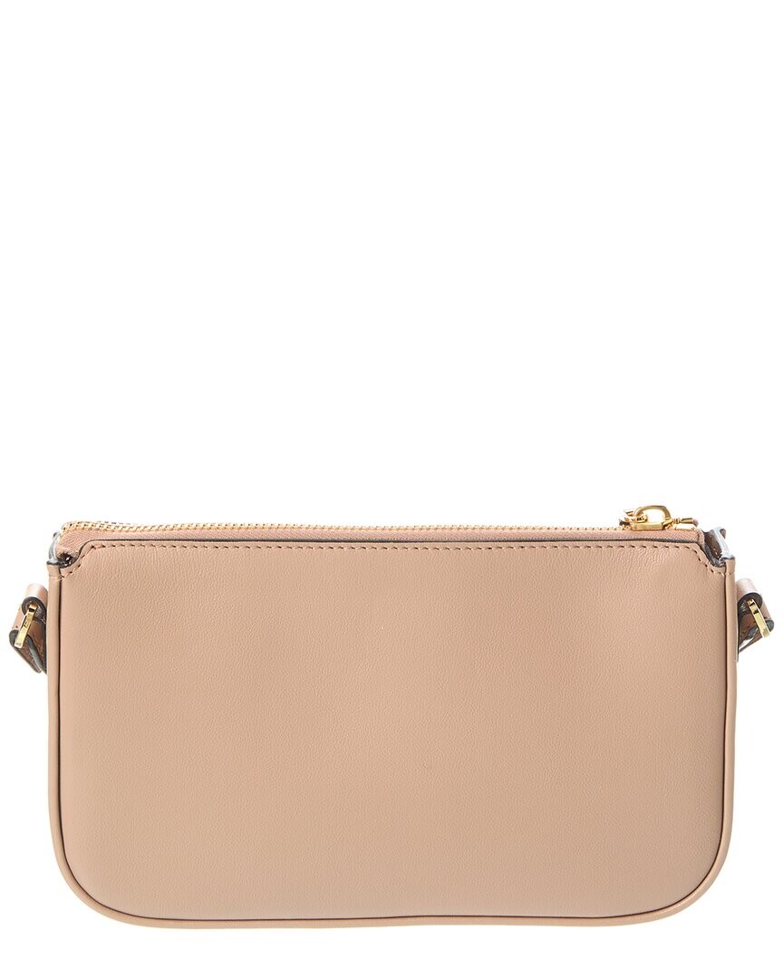 

Миниатюрная кожаная сумка через плечо Valentino VLogo Signature, розовый