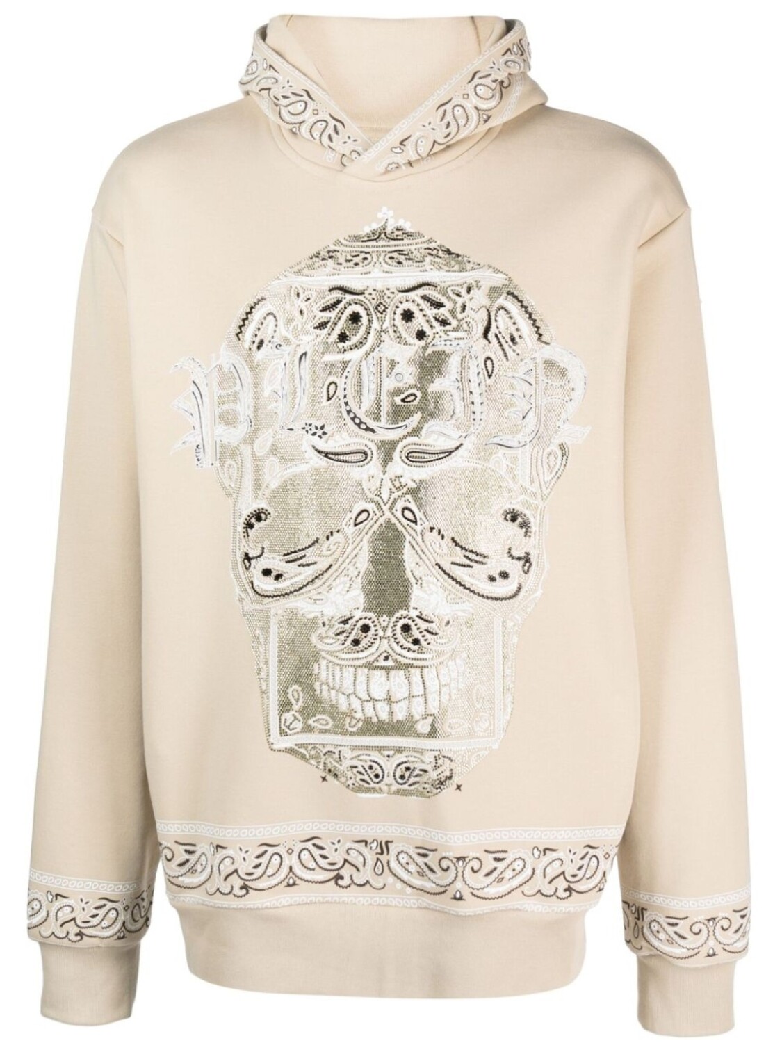 

Philipp Plein худи Paisley Strass, серый