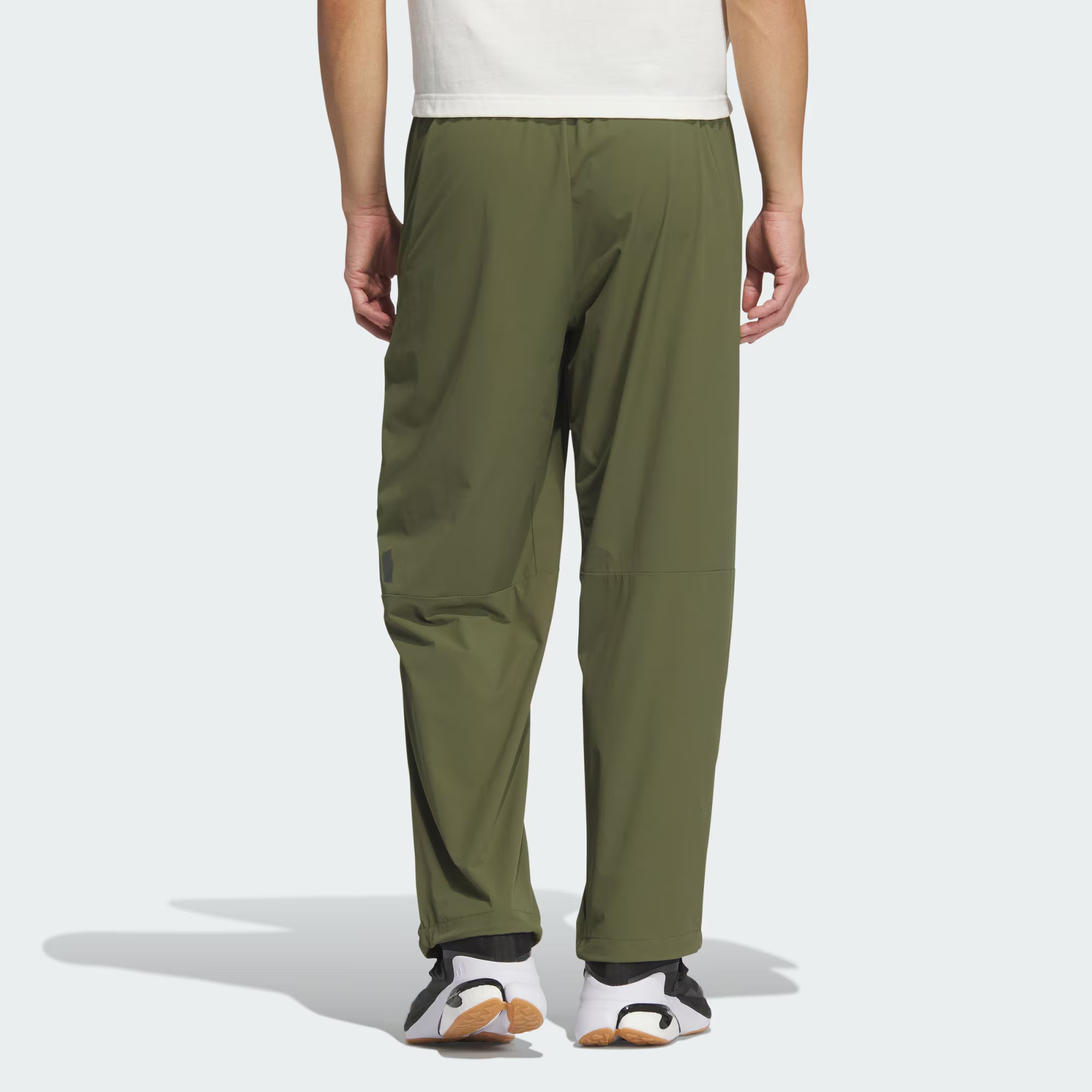 Adidas Городские парашютные джоггеры спортивные штаны мужские dark olive green — фото 4