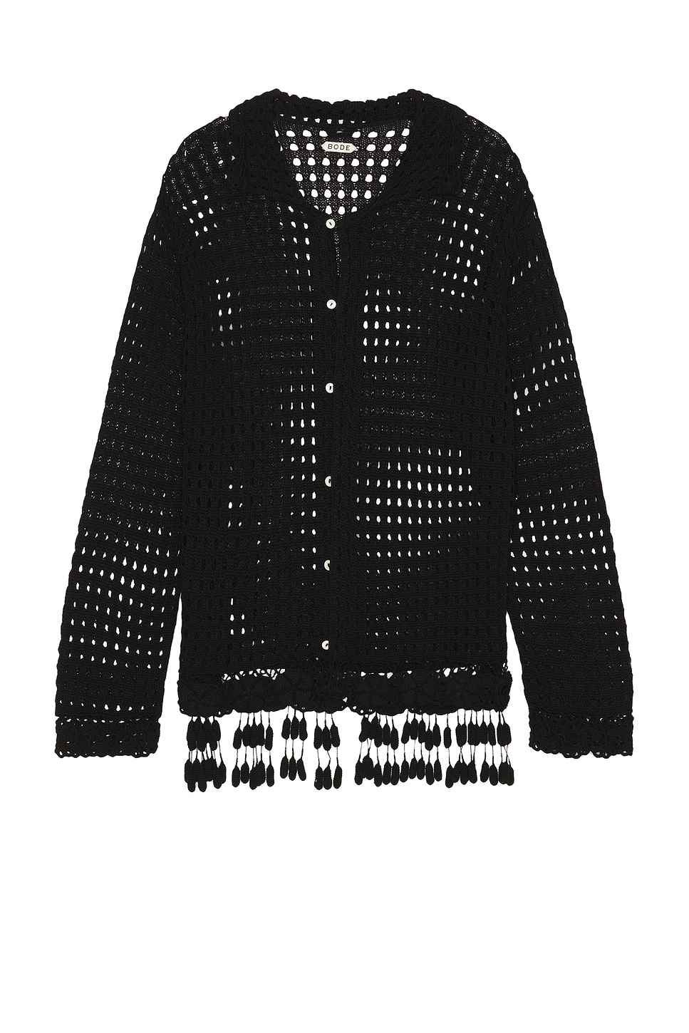 

Блузка с цветочным кружевом Bode, Black
