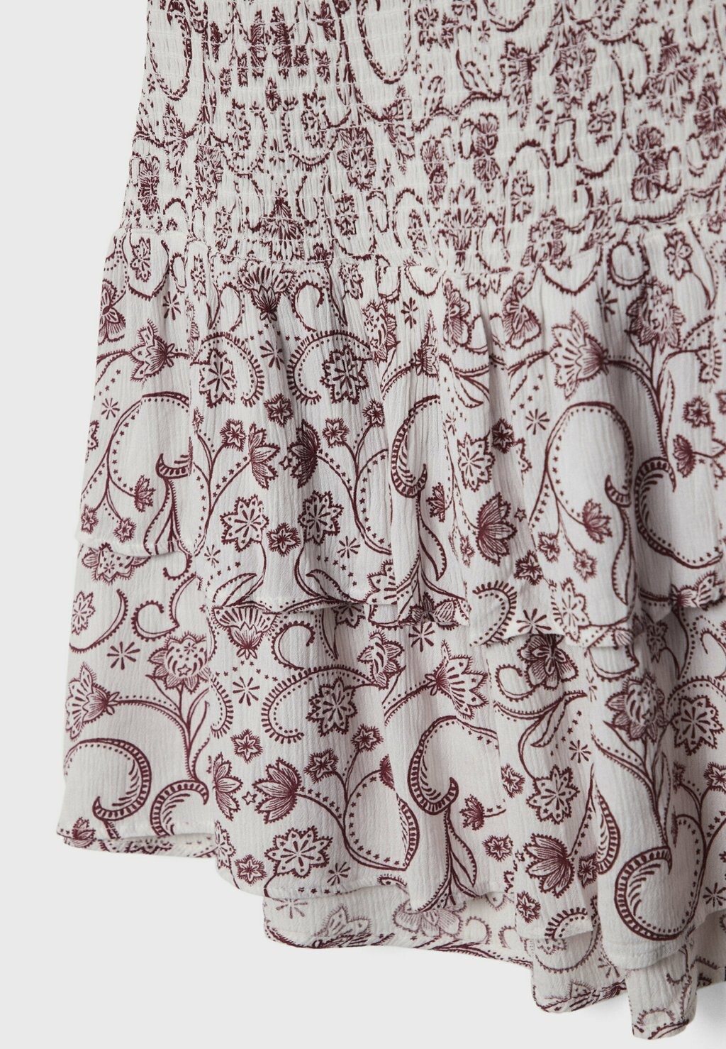 

Дневное платье FLORAL Stradivarius, Бордо