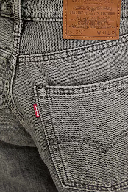 Джинсы свободного кроя 578 багги Levi's, серый — фото 4