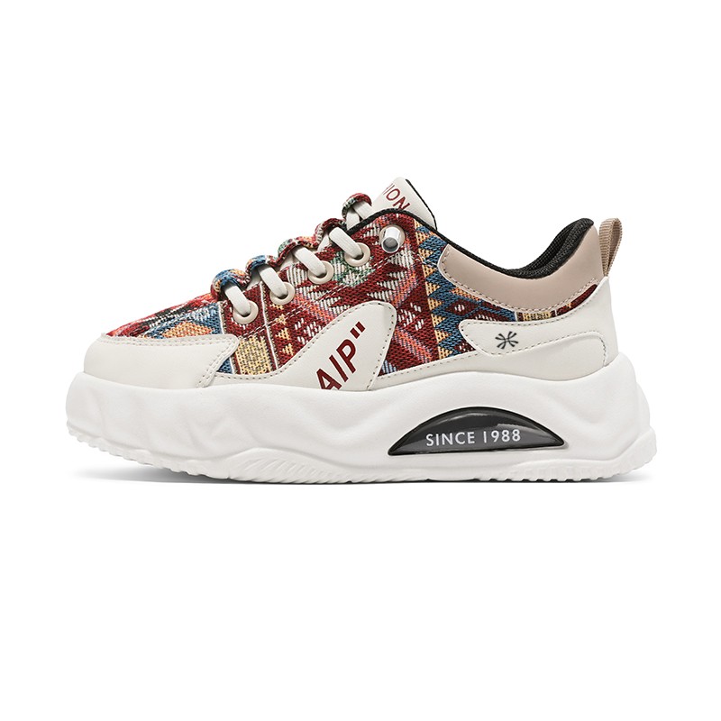 

Нескользящие и дышащие низкие детские кроссовки для повседневной носки YUZHAOLIN, белый/красный