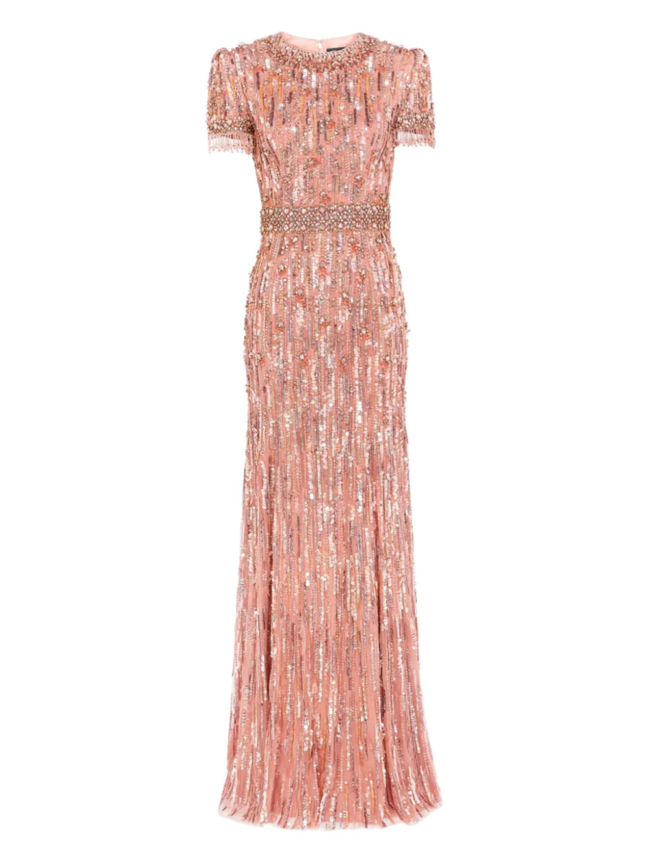 

Платье макси Рокси Jenny Packham, розовый
