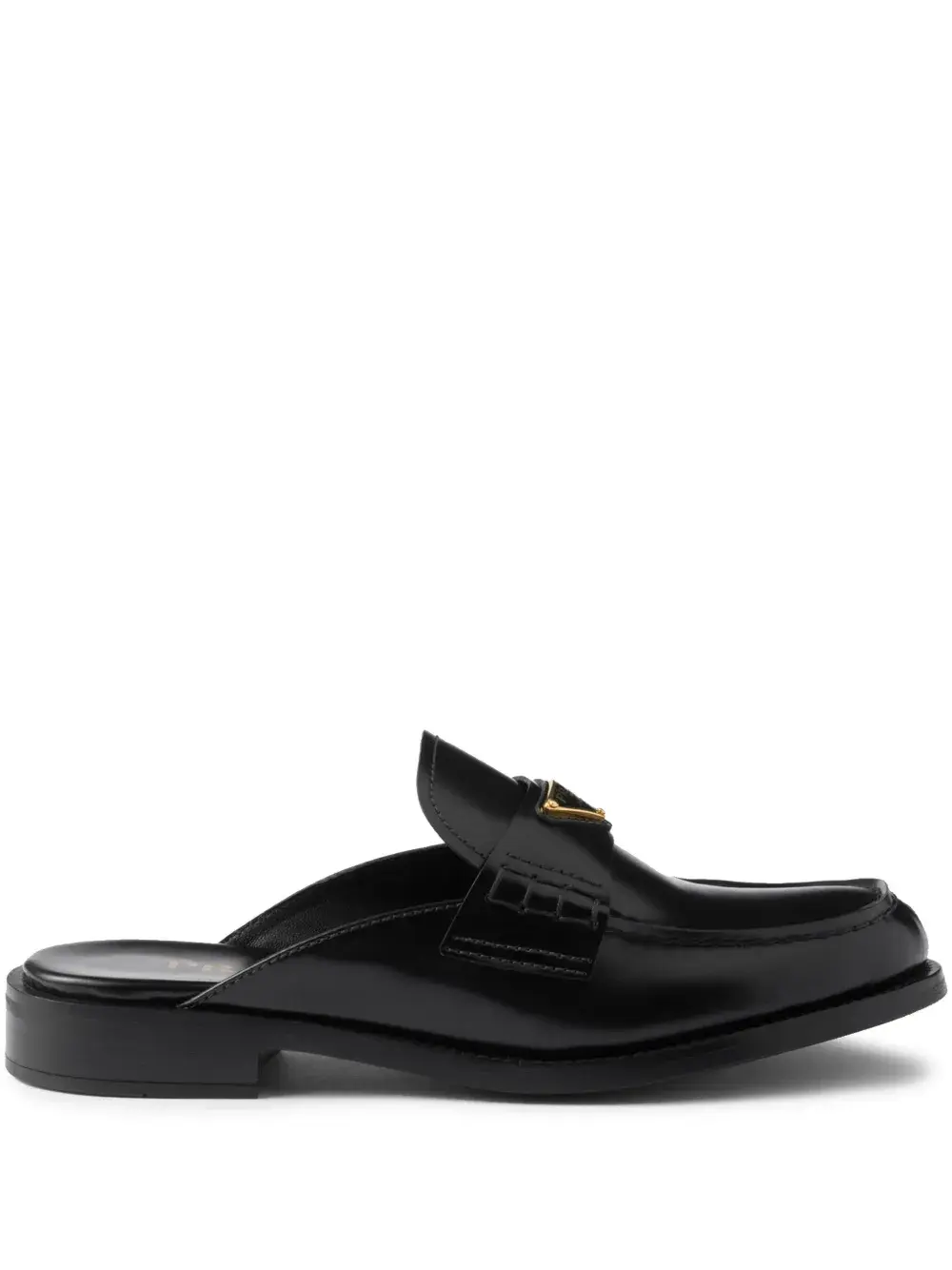 Мюли на каблуке Prada, черный