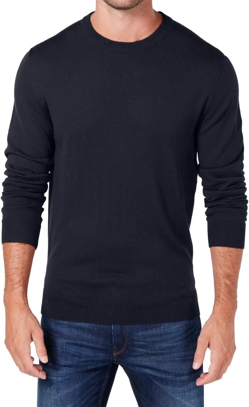 

Свитер Club Room из смеси мериносовой шерсти с ребристой отделкой