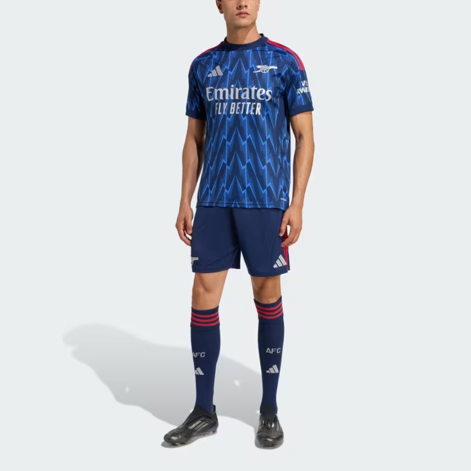 Футболка Arsenal Soccer Bottom Men's Adidas, индиго/серый — фото 4