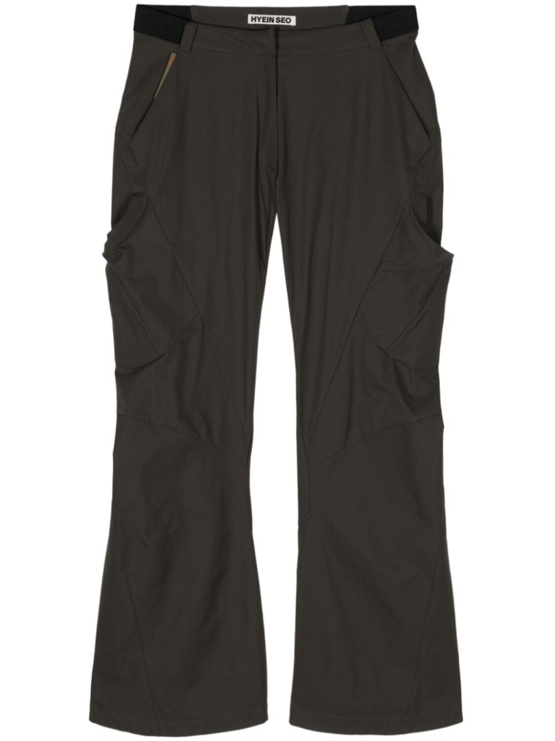 

Hyein Seo брюки bootcut с поясом, серый