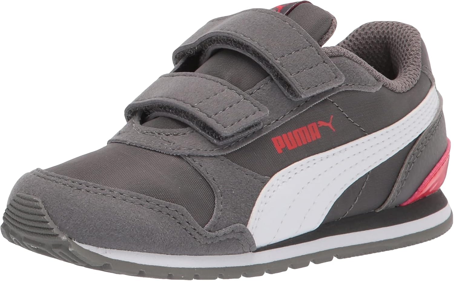 

Кроссовки PUMA для детей и подростков ST Runner на липучке, белый/красный