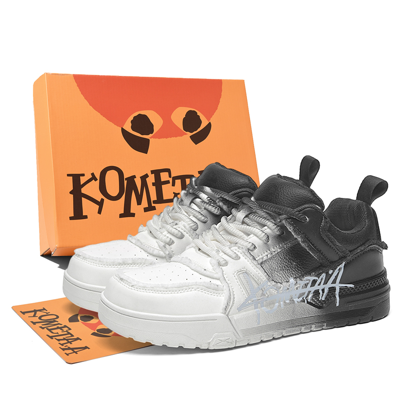 

Низкие скейтерские кроссовки унисекс эксклюзивная коробка KOMETA.A, vibrant черный (spray painted) upgraded