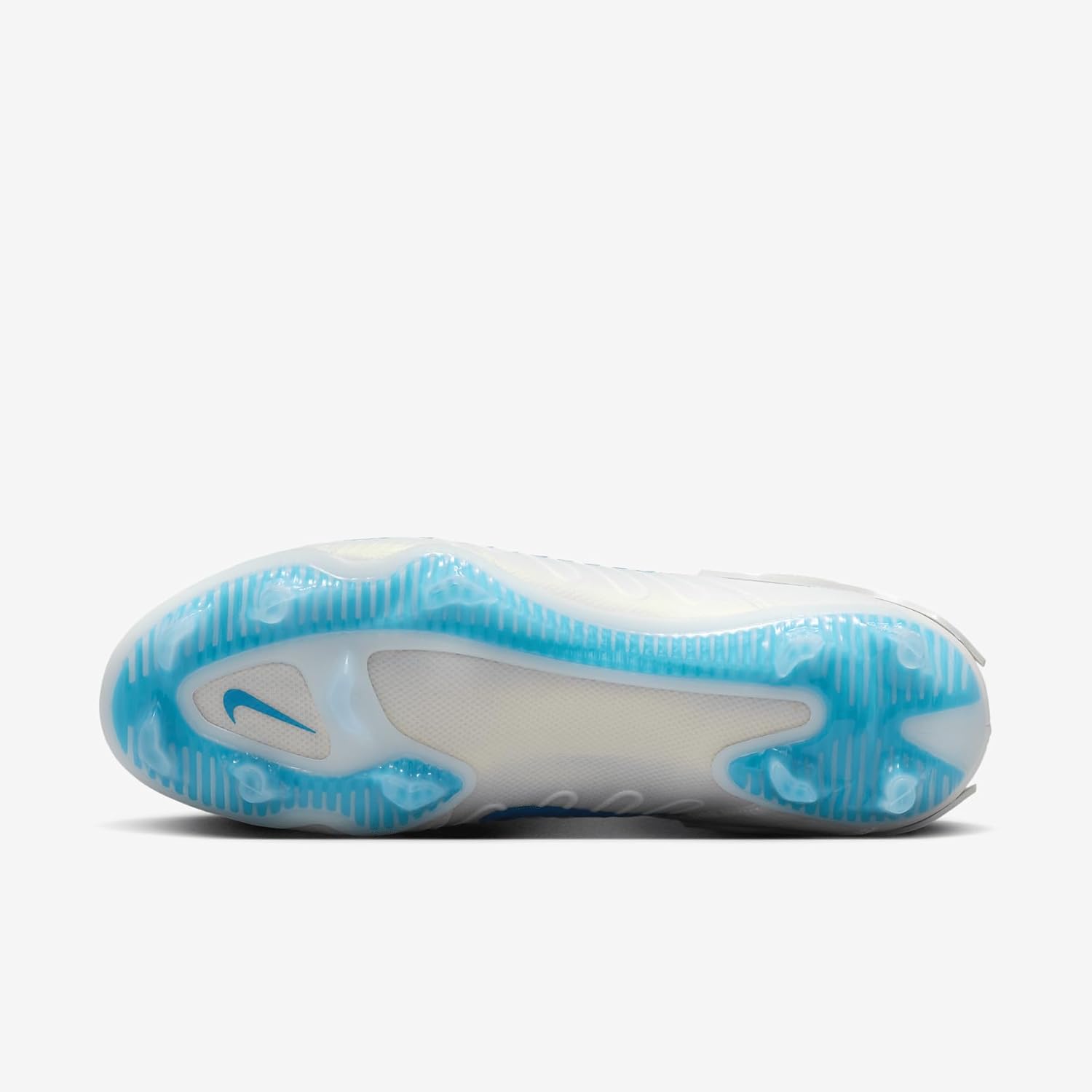 Бутсы для лакросса Nike Huarache 9 Elite Mid, White/Vivid Blue/Volt — фото 2