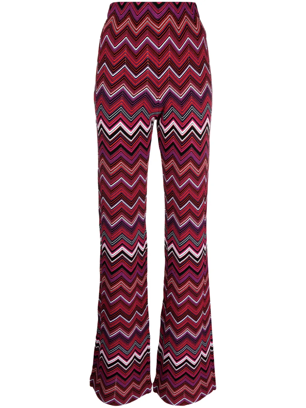 

Брюки с завышенной талией и узором зигзаг Missoni, фиолетовый
