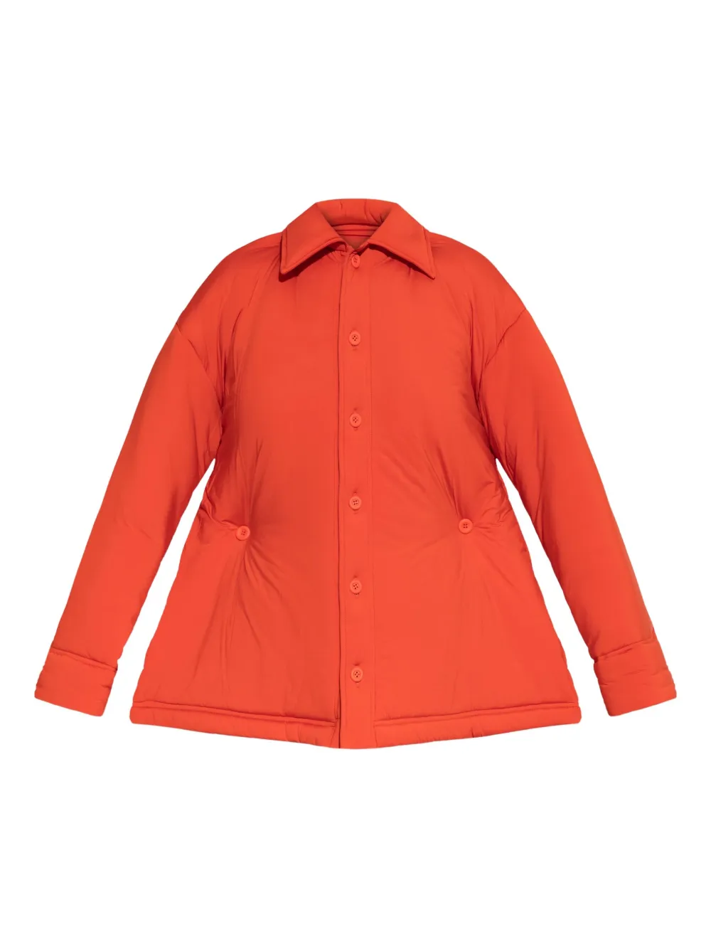 

Рубашка-овершот с пуговицами и отложным воротником Issey Miyake, красный