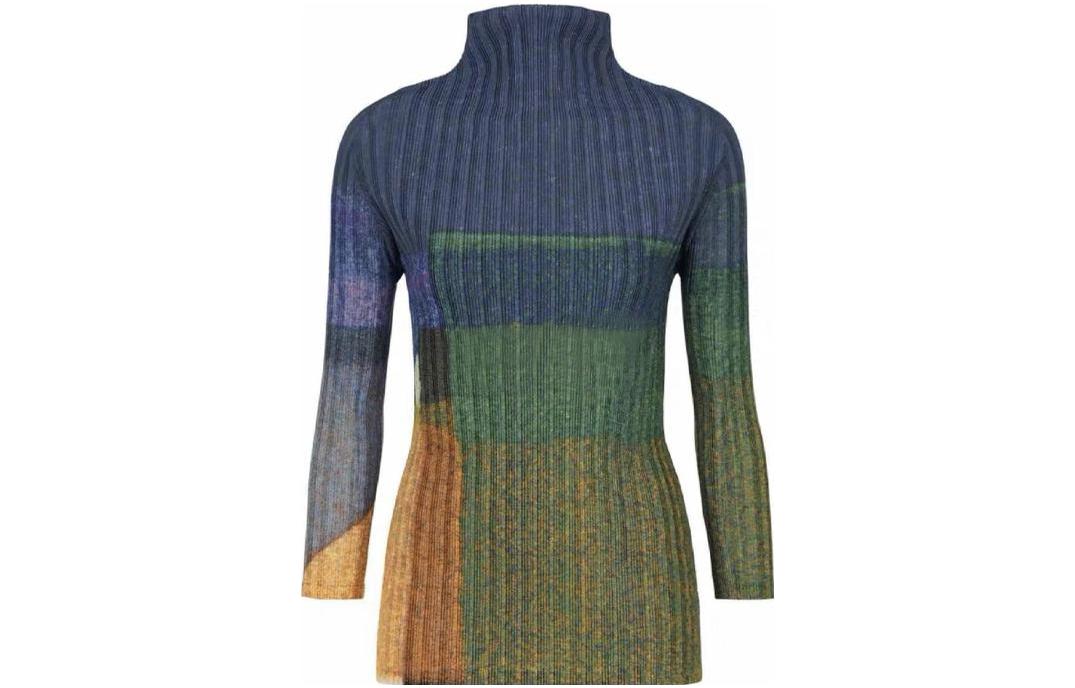 

Трикотажная женская многоцветная футболка PLEATS PLEASE ISSEY MIYAKE