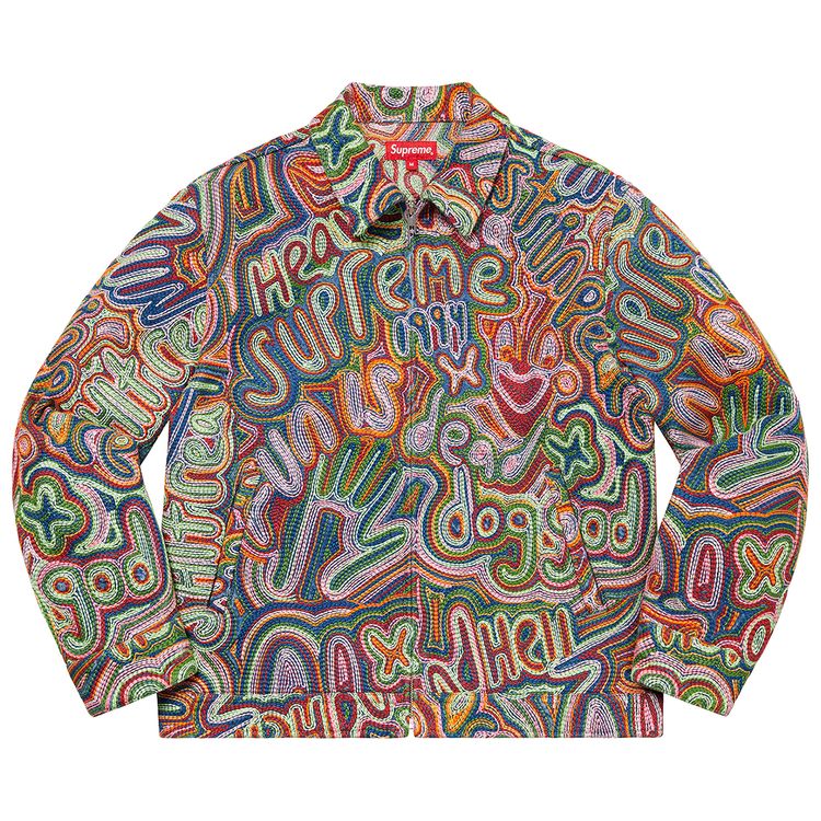 

Куртка Supreme Chainstitch Denim Jacket 'Multicolor', разноцветный