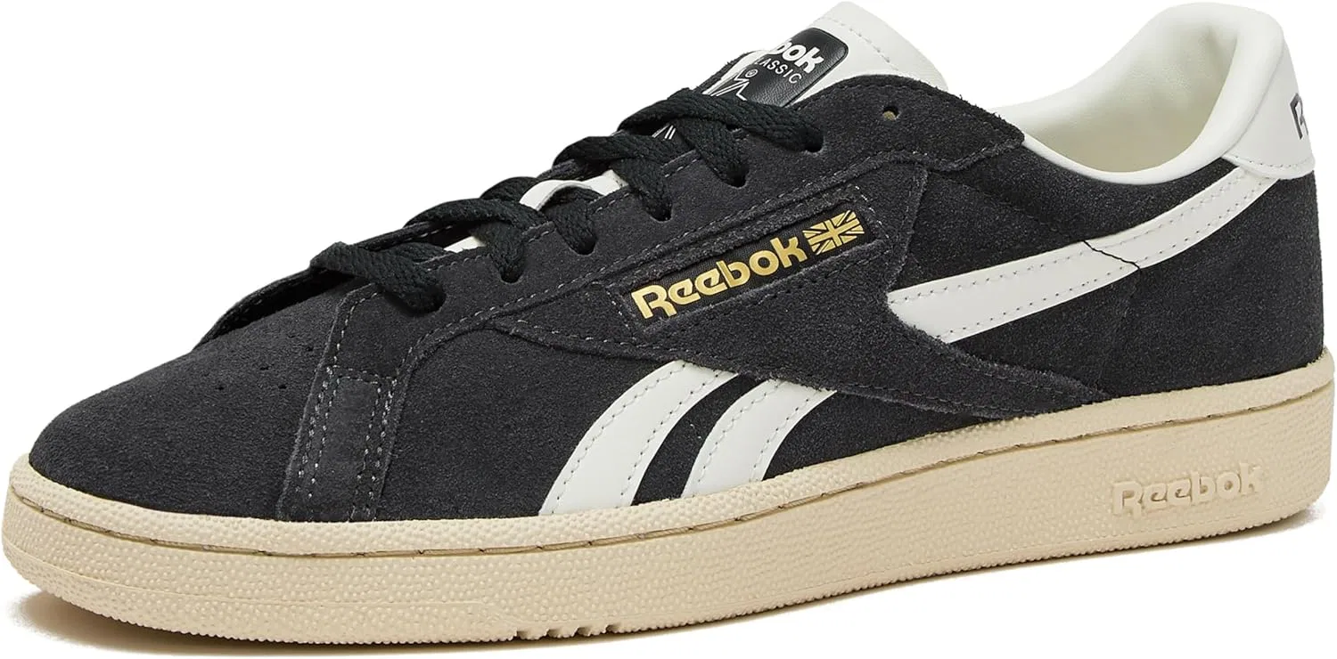 Кроссовки Club C Grounds Reebok, Washed Black/Paper White/Chalk