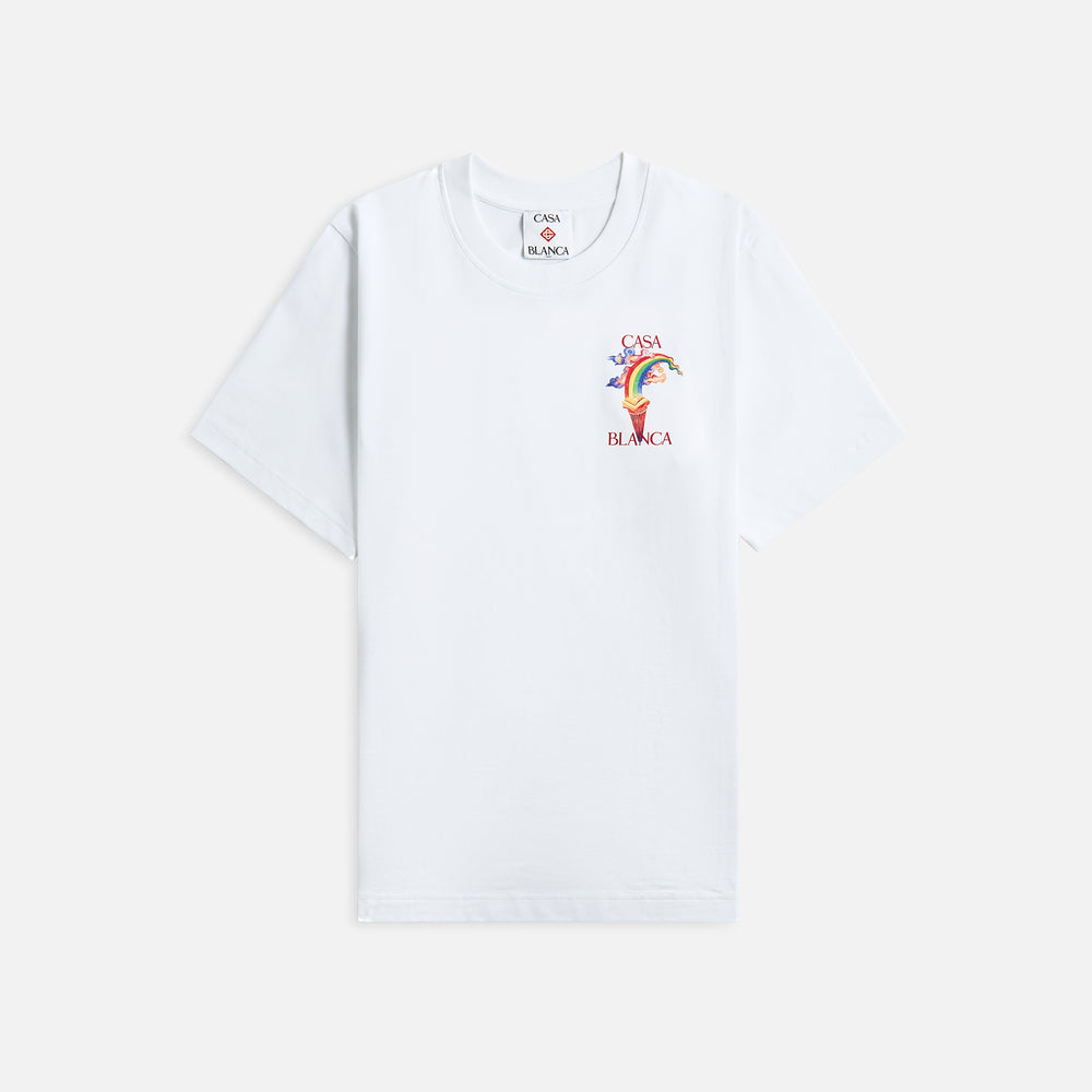 

Футболка Casablanca Nature's Teacher Printed Tee, белый