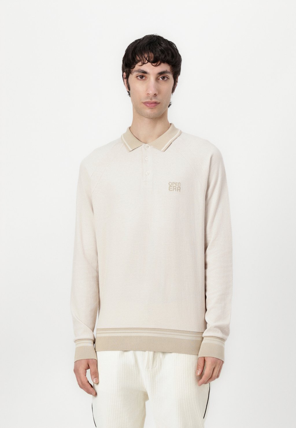 

Рубашка поло Long sleeved top Open Era, бежевый