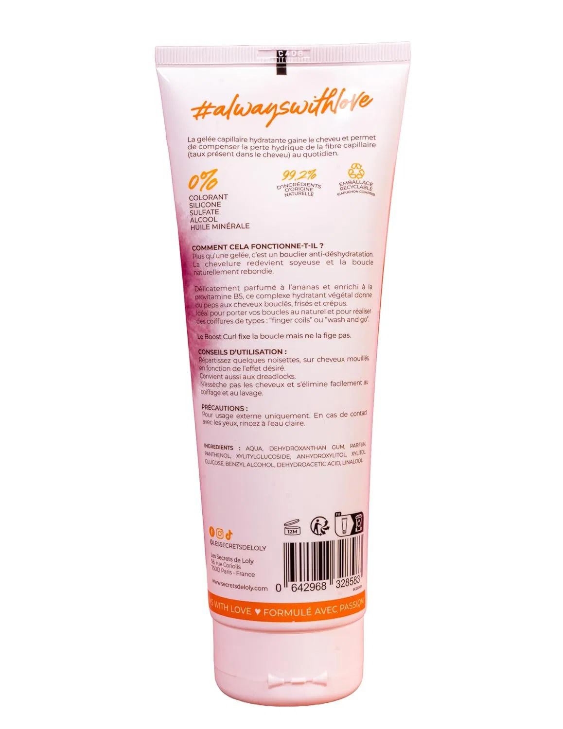 Набор Les Secrets de Loly Boost Curl Twin Pack: 2 геля для укладки + сатиновый аксессуар Les Secrets De Loly — фото 2