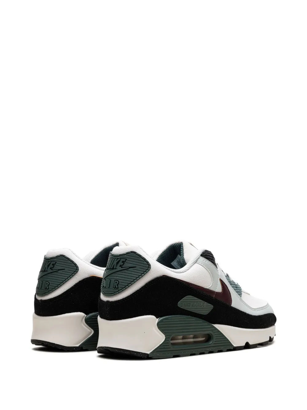 Кроссовки Air Max 90 Burgundy Crush/Vintage Green Nike, белый — фото 3