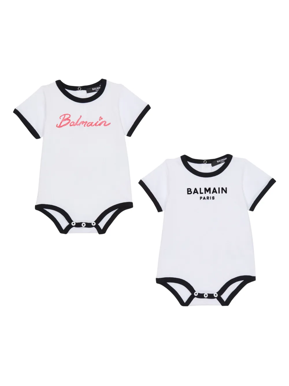 

Комплект для новорожденного с логотипом Balmain Kids, белый