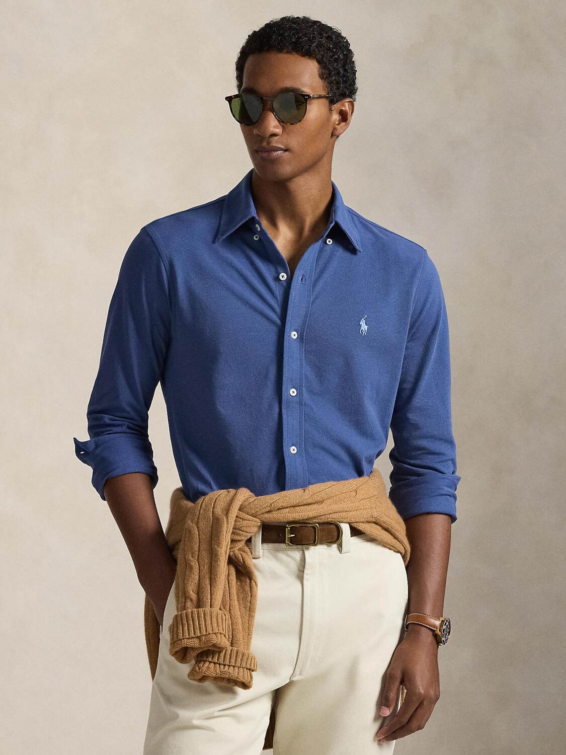 Polo Ralph Lauren Рубашка на пуговицах Regular fit в цвете Royal Blue — фото 2