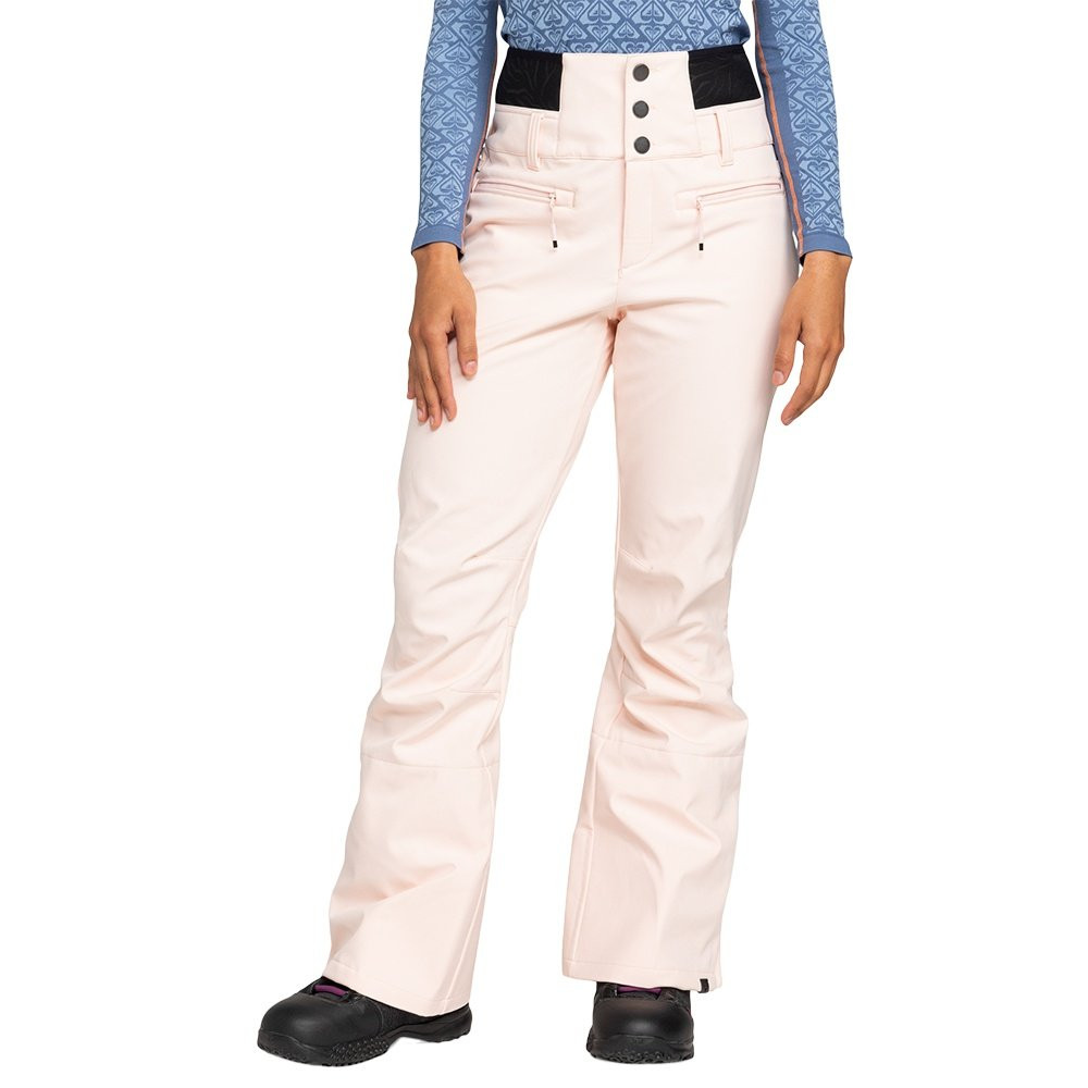

Сноубордические брюки Roxy Rising High Softshell (женские) - зима 2024 года, Pink Salt