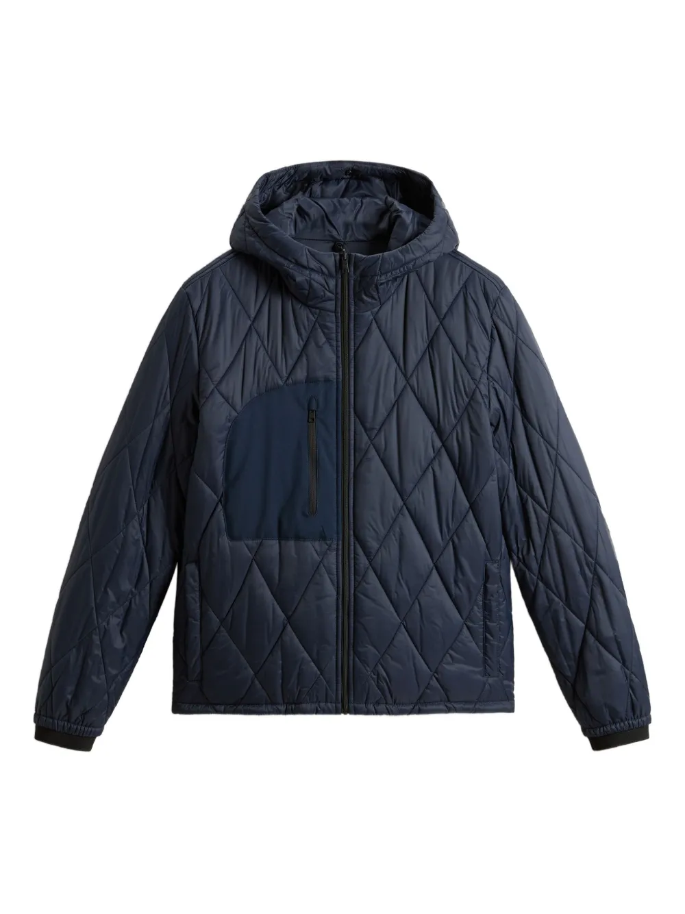 

Стеганая куртка с капюшоном WOOLRICH, синий