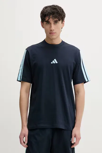 Футболка хлопковая męski bawełniany Adidas, синий