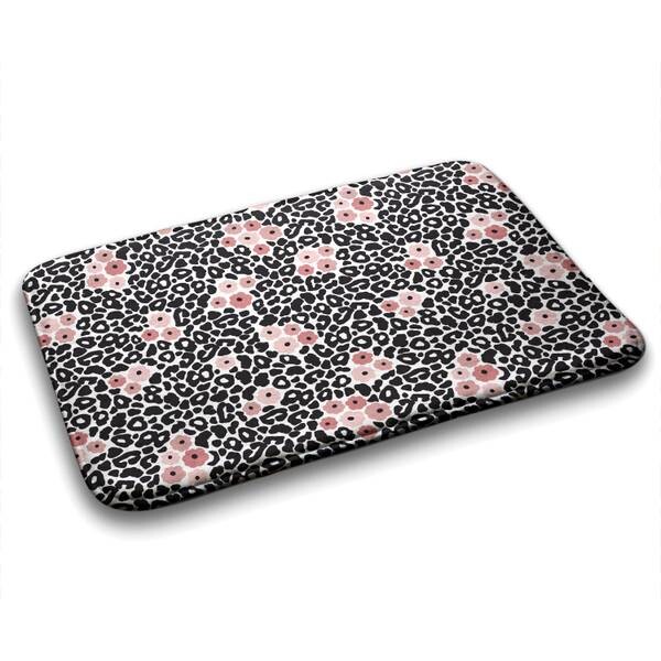 

Коврик для ванной Tulup Abstraktion Leopard, 90x1x90 см, черный