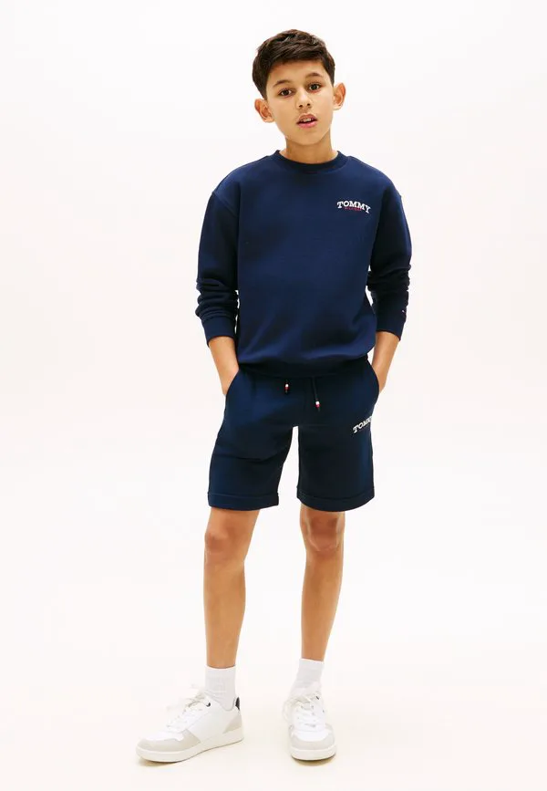 Спортивные шорты из махровой ткани с вышивкой логотипа Tommy Hilfiger, Dark Night Navy — фото 2