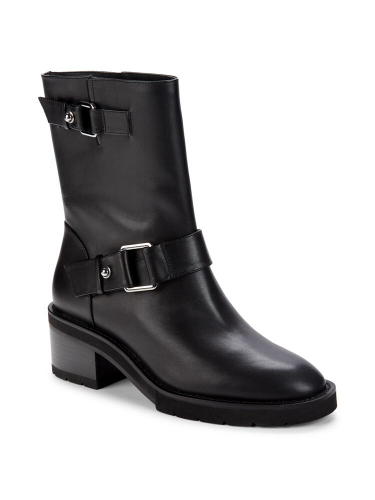 Кожаные ботильоны Boulevard с поясом Stuart Weitzman, черный — фото 2