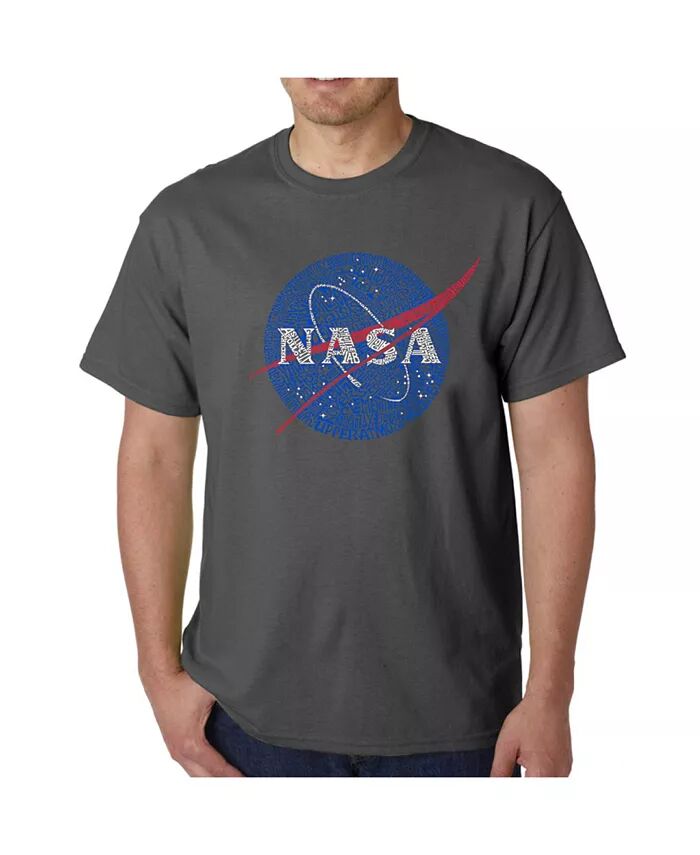 

Футболка мужская Word Art - логотип Nasa Meatball LA Pop Art, серый