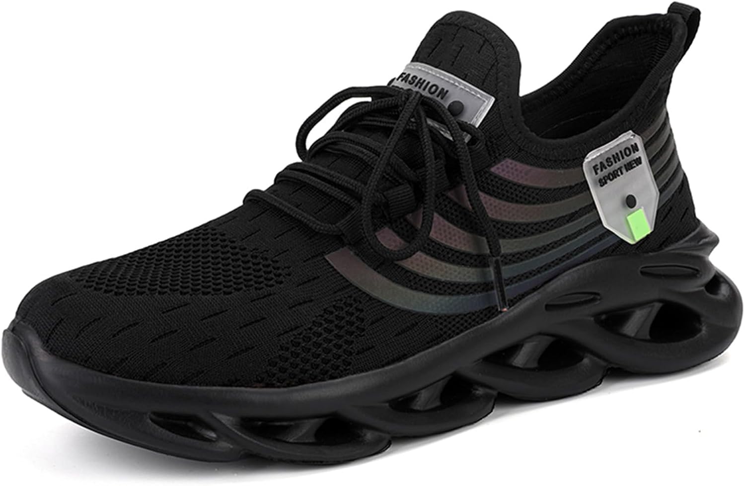 

Мужские кроссовки для трейл-джогинга и бега с противоскользящей подошвой, прогулочные обувь, теннисные кроссовки с амортизацией Generic, черный